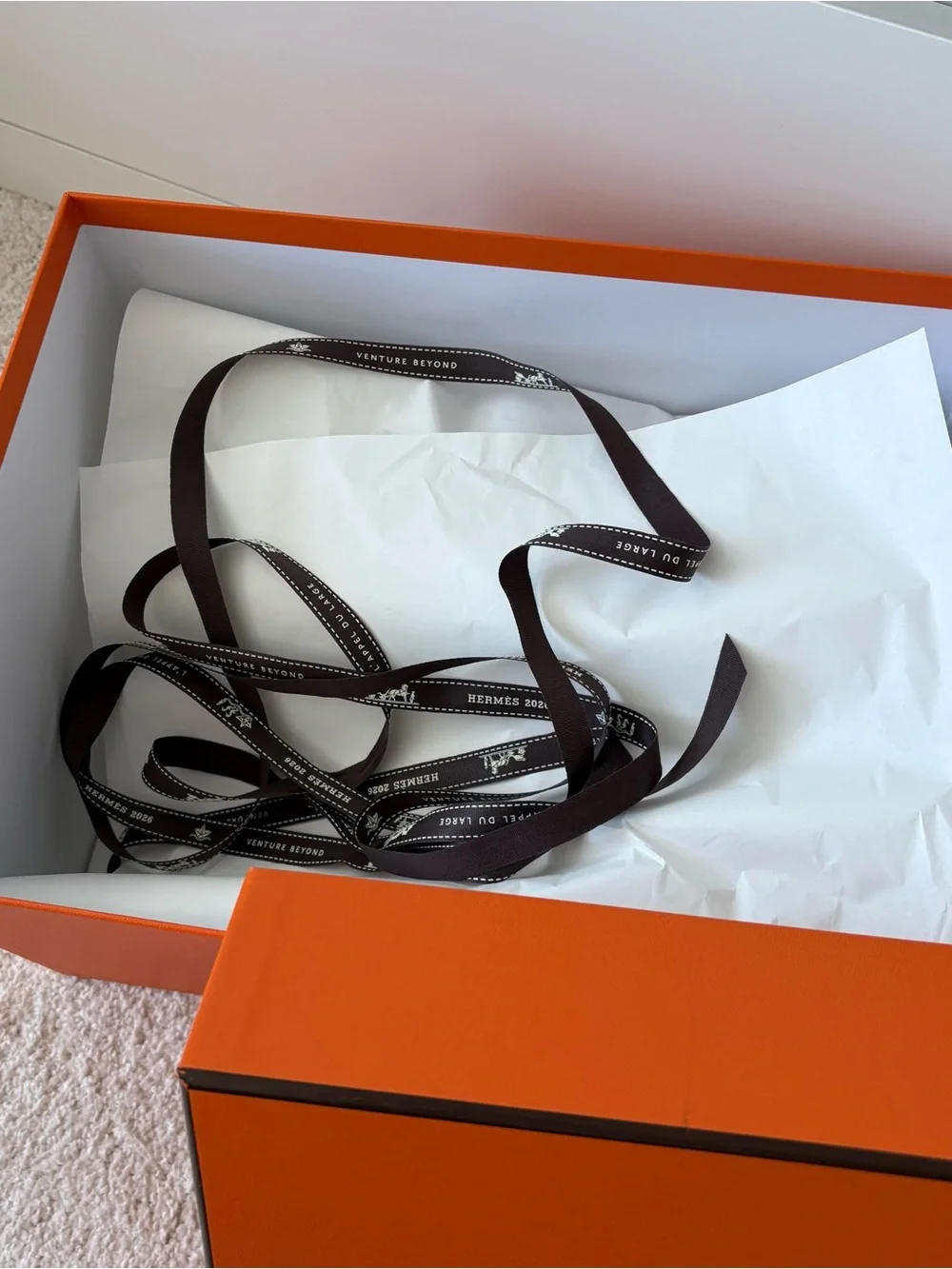 Hermes Authentic Medium-Large Gift Box - Picotin
